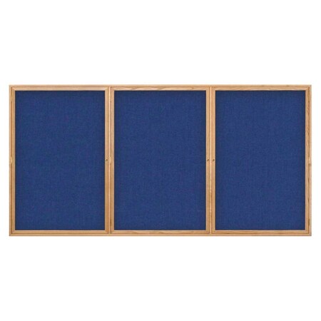 United Visual Products Open Faced Easy Tack Board, 60"x36", Marble Fabric/Cherry UV9002OEZ-MARBLE-CHERRY